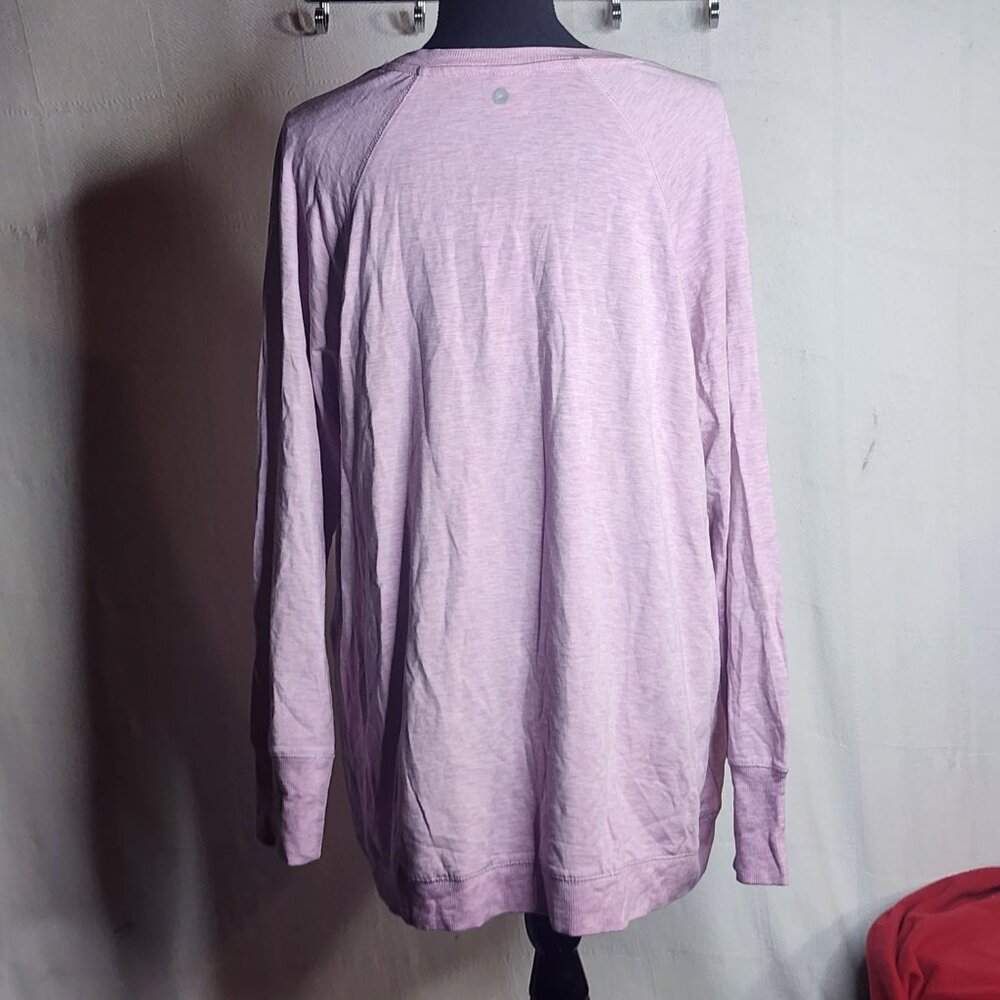 Active Life Budding Lilac Heather Pullover Long Sleeve Modal Span Top Size XXL - Picture 10 of 16